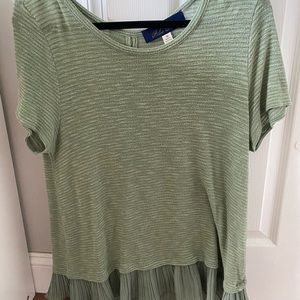 Light green top